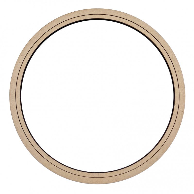 Bastidor em Mdf cru 6 mm Kit com 5 ou 10 unidades redondo ou quadrado crochê moldura bordado porta aliança