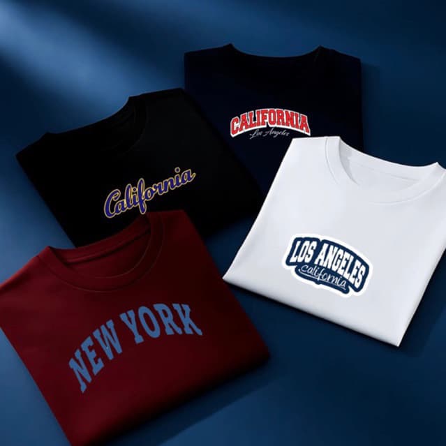 Kit 3 Camisetas Infantil Menino Sortidas e Adulto  Kit com 3 peças menino verão