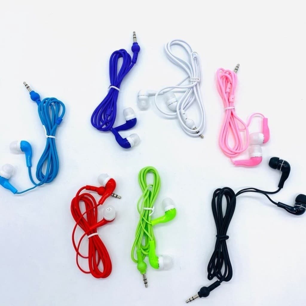 Fone de ouvido colorido com fio e SEM MICROFONE, entrada de 3.5mm （MAIS BARATO）