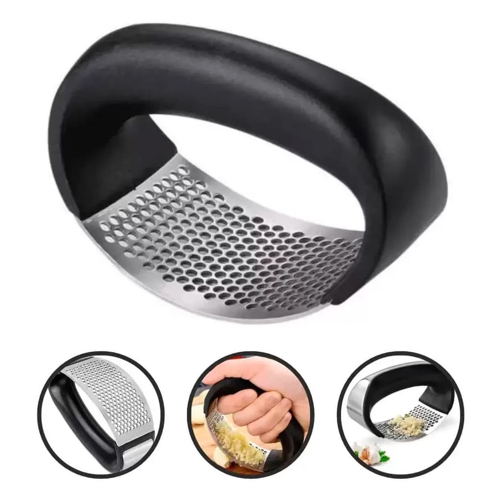 Triturador Espremedor Amassador  Alho Inox Metal Pratico