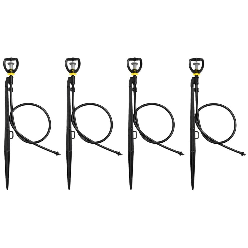 Kit 30 Micro Aspersor Bailarina Amanco Com Haste E Microtubo - Irrigação Ideal para Horta Jardim Estufa