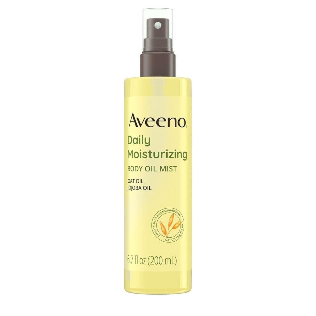 Aveeno Daily Moisturizing Dry Body Oil Mist Com Aveia E Óleo De Jojoba Para Pele Seca , Áspera Sensível , Spray Corporal