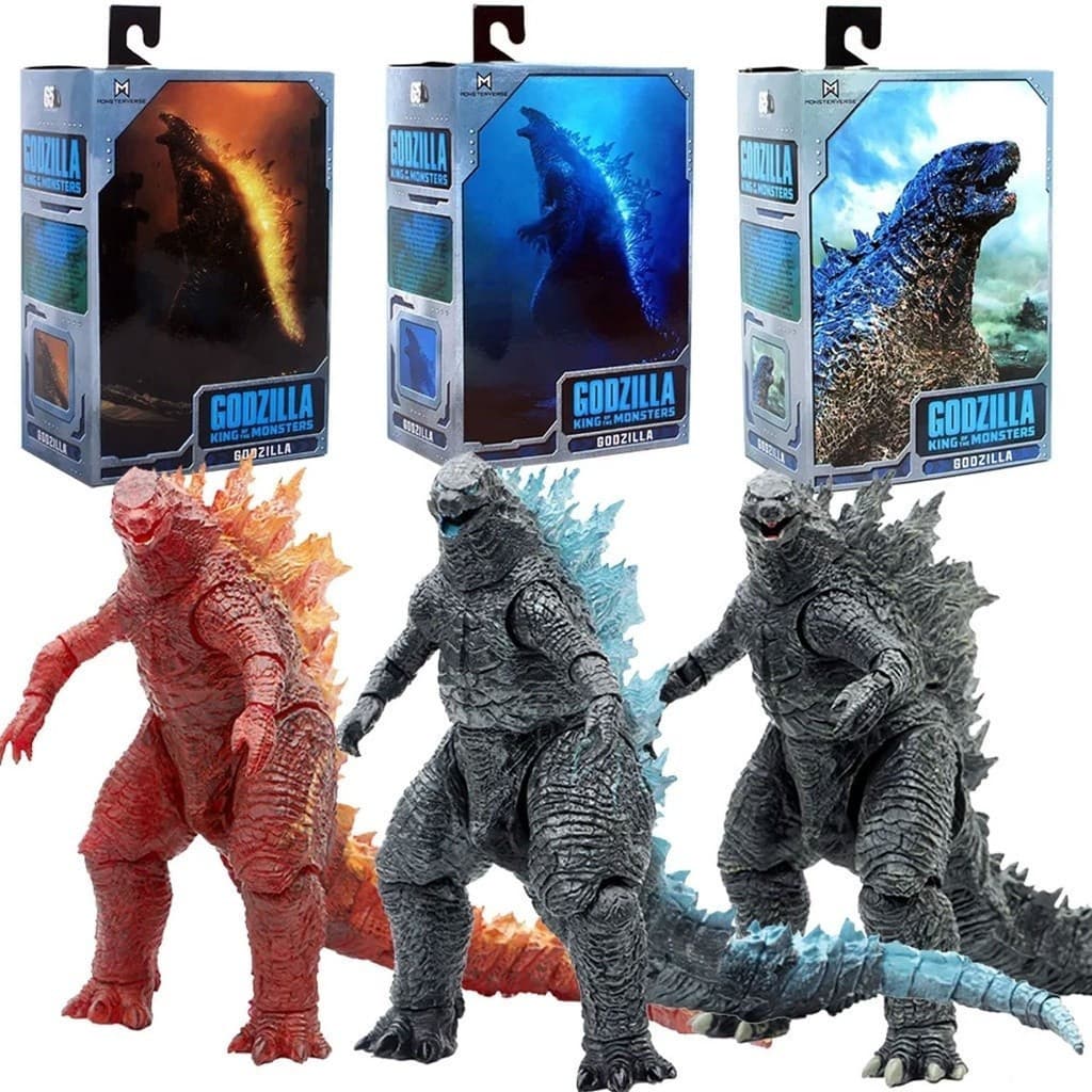Godzilla Vs. Figura De Brinquedo Móvel Modelo King Kong Neca Filme Shm Monster Nuclear Jet & -