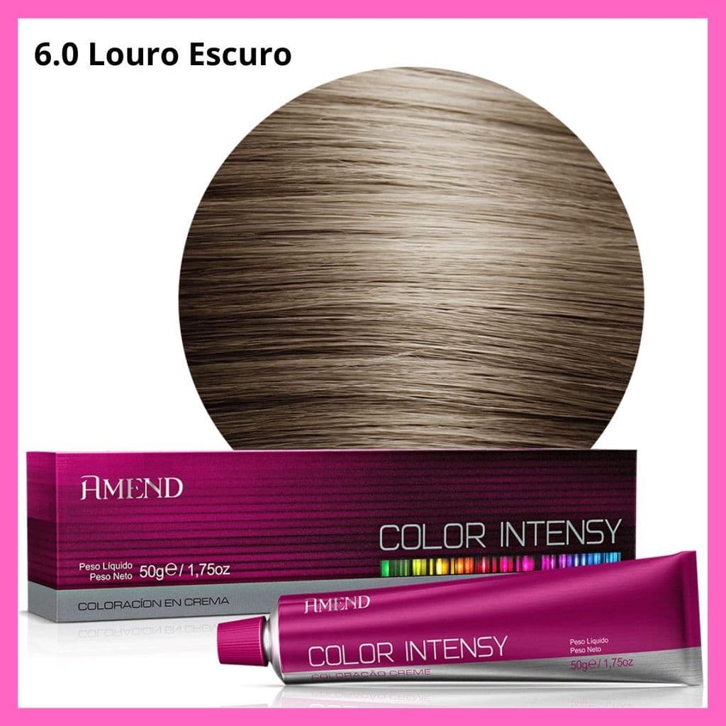 Coloração Amend Color Intensy 6.0 Louro Escuro 50g - Escolha sua Quantidade