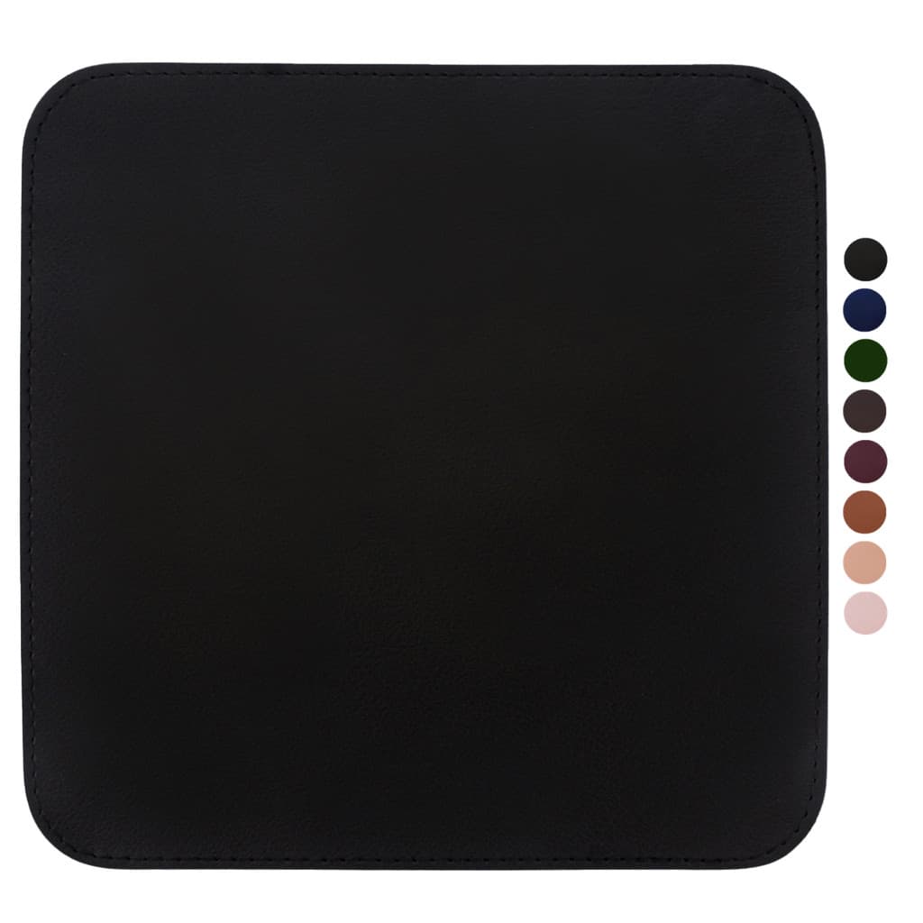 MousePad Couro Costurado Antiderrapante Impermeável Confortável