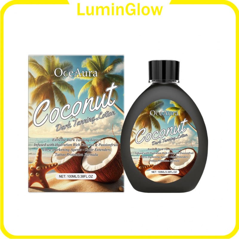 Loção Bronzeadora de Coco, Creme para Bronzeamento em Solário, Loção Aceleradora de Bronzeamento, Acelerador de Bronzeam