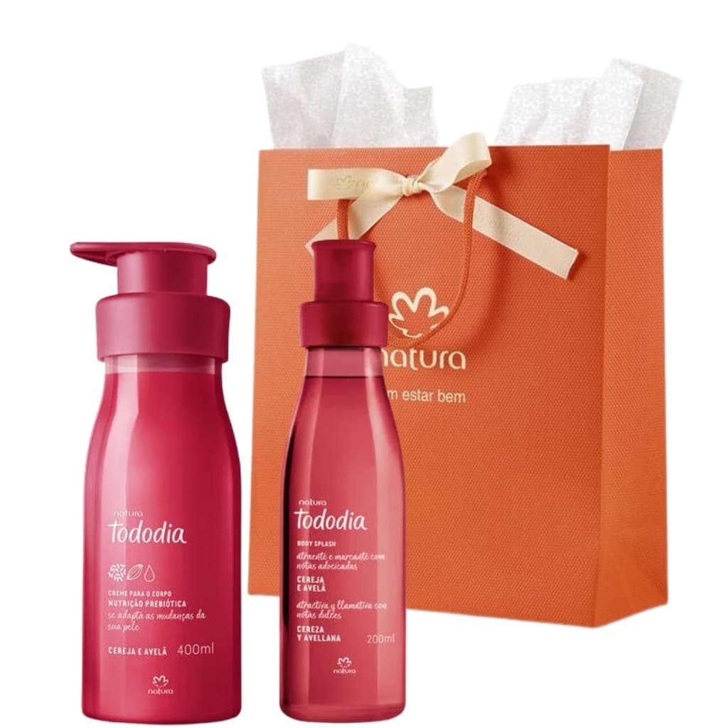 Kit Mães Tododia Cereja e Avelã Creme + Body Splash