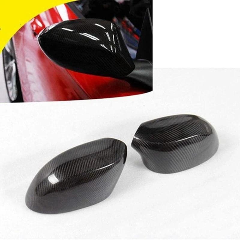 Real Fibra De Carbono Lateral Espelho Retrovisor Capa Do Carro Acessórios Tampas Adicionar Ajuste Para BMW E85 Z4 2002-2