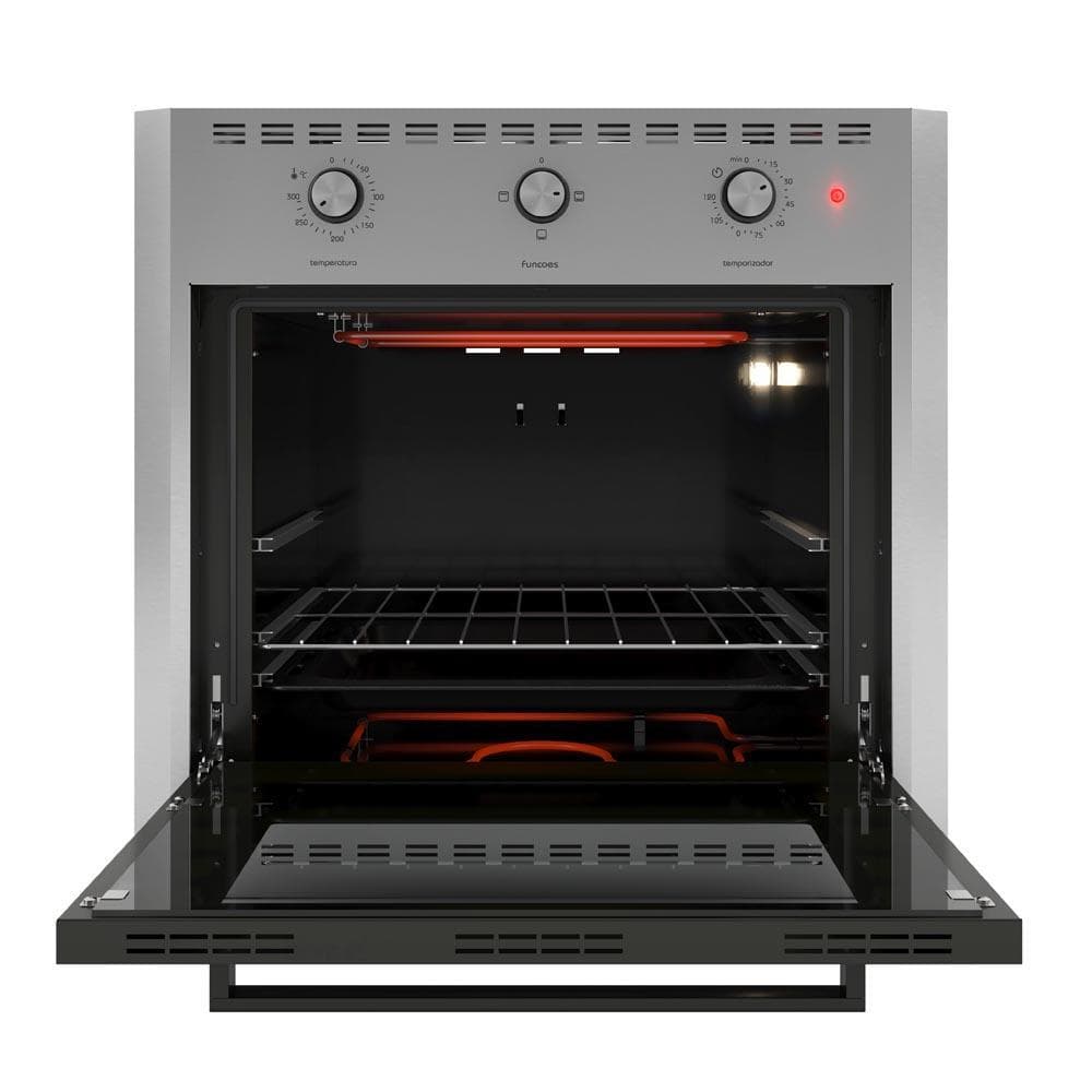 Forno Elétrico Fogatti E60 De Embutir 60 Litros 127V Inox