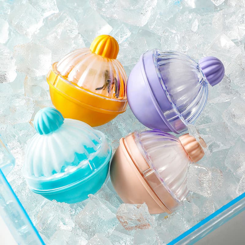 Criativo bola de gelo fabricante de gelo molde uísque lâmpada redonda Silicone molde de gelo verão casa geladeira Freeze