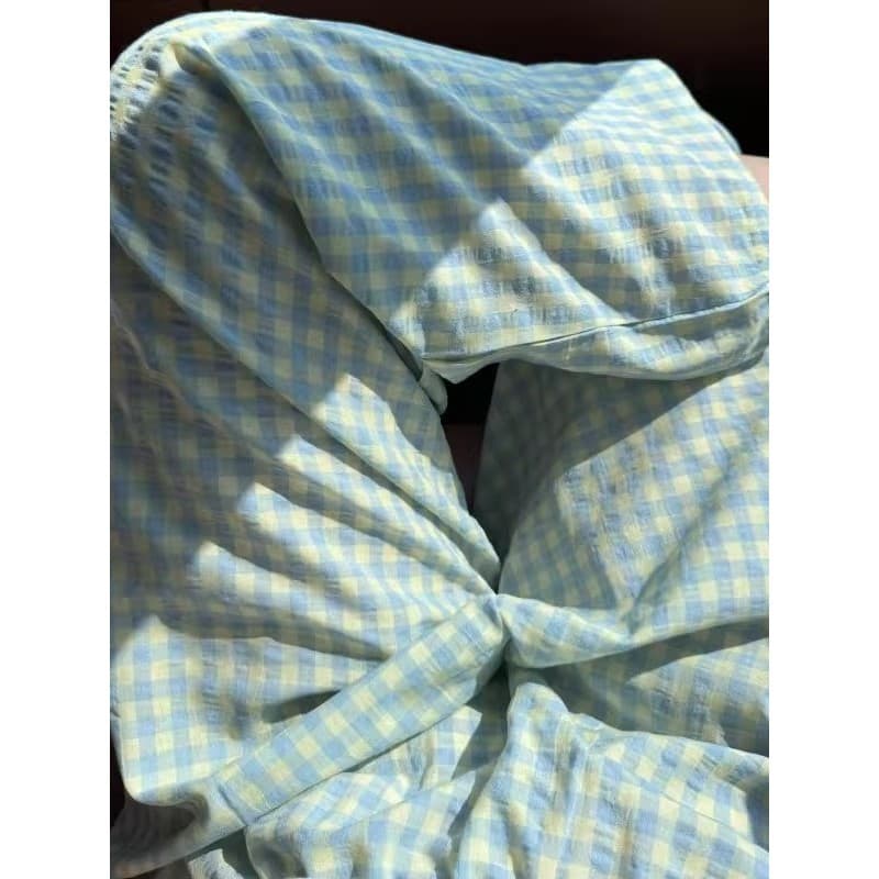 Calças de pijama femininas calças xadrez primavera verão calças casuais finas calças para casa estudante outono pode usa