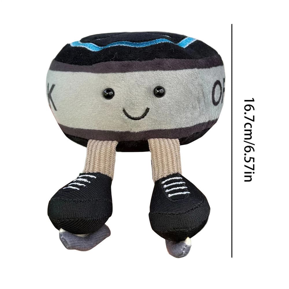 Jellycat Amuseables Sports Ice Hockey Puck Plush Toy Popular Plushie Stuffed Ice Hockey Puck Doll Home Room Decor