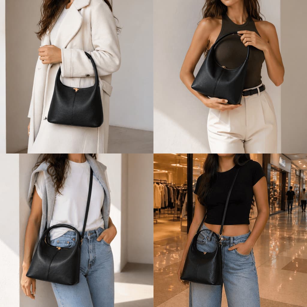 Bolsa Elegante Feminina Modelo Material Sintético De Ótima Qualidade Costura Resistente Média Alça De Mão