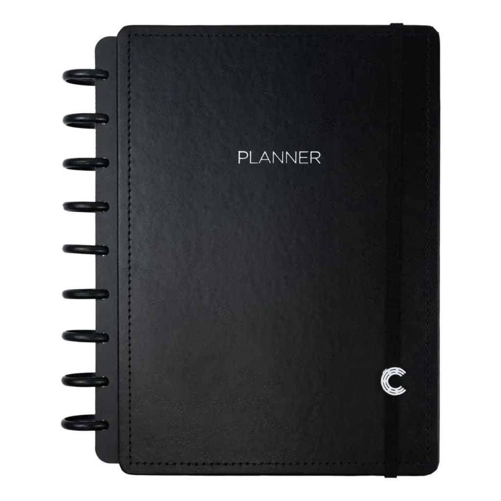 Caderno Inteligente Planner Médio Black 168 fls. - Caderno Inteligente UNIDADE