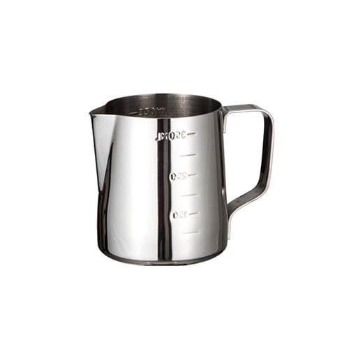 Jarra Barista Inox 350ml Multiuso Caneca Medidora Bico Dosador Resistente Profissional Barista Cafeteria