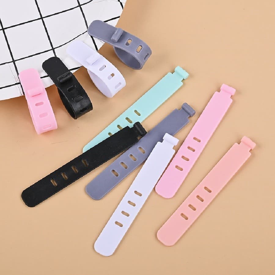 Organizador De Cabos Laços Clipe Carregador Cabo Gerenciamento Silicone Fio Gerente Mouse Fone De Ouvido Titular Linha D