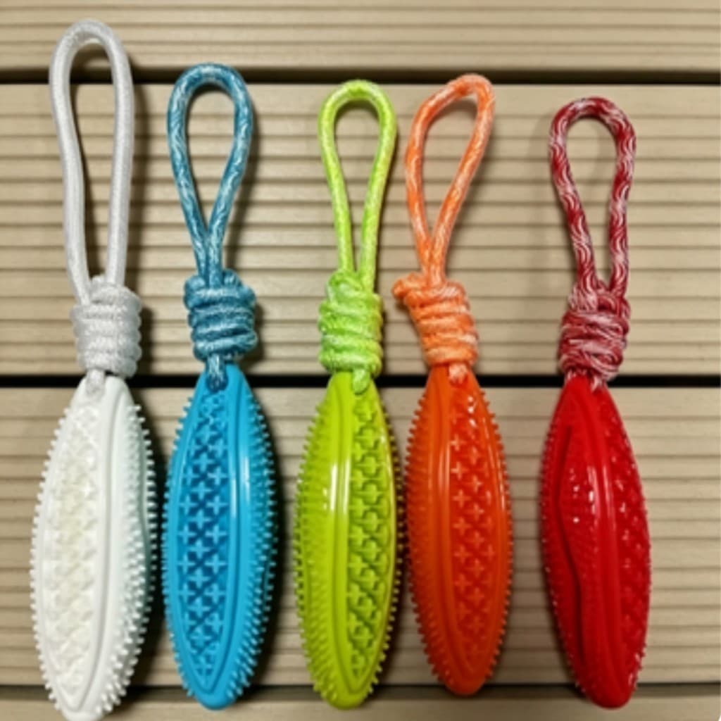 Brinquedo de corda para cães, brinquedo interativo para mastigar e limpar os dentes