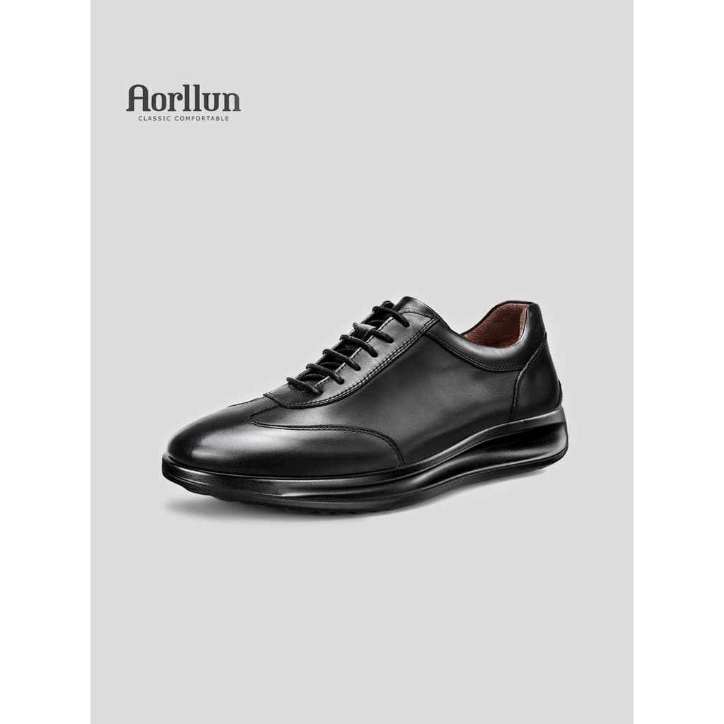Oralen sapatos de couro Casual de couro genuíno masculino 2025 novo estilo primavera outono couro puro sola macia camada