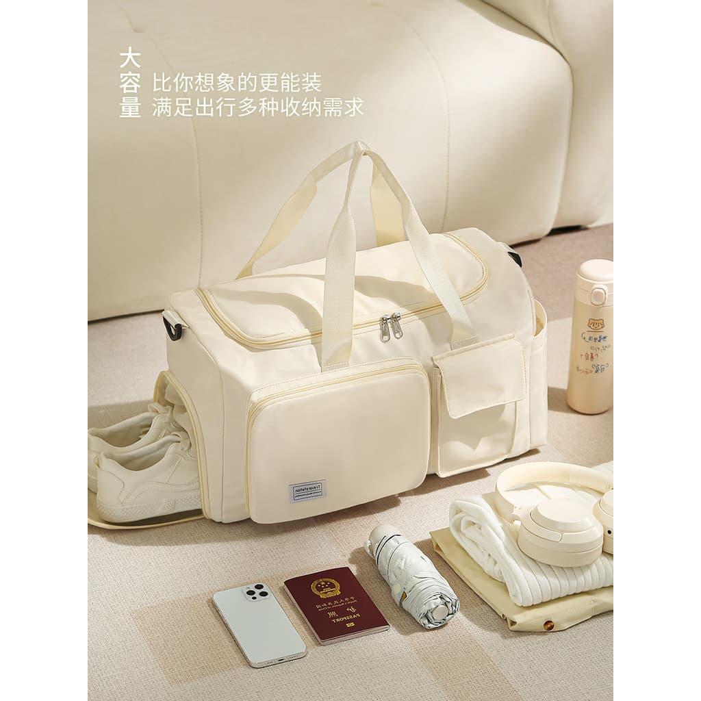 Bolsa de viagem feminina de grande capacidade, bolsa de bagagem de mão, academia, curta distância, negócios, viagem, por