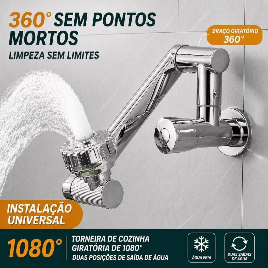 extensor de torneira giratório aerador/braço mecânico universal novo tipo grande angular-OI5808-5809
