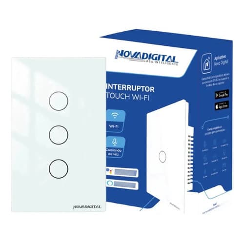 ND - Interruptor WiFi LITE 3 teclas - WS3-W