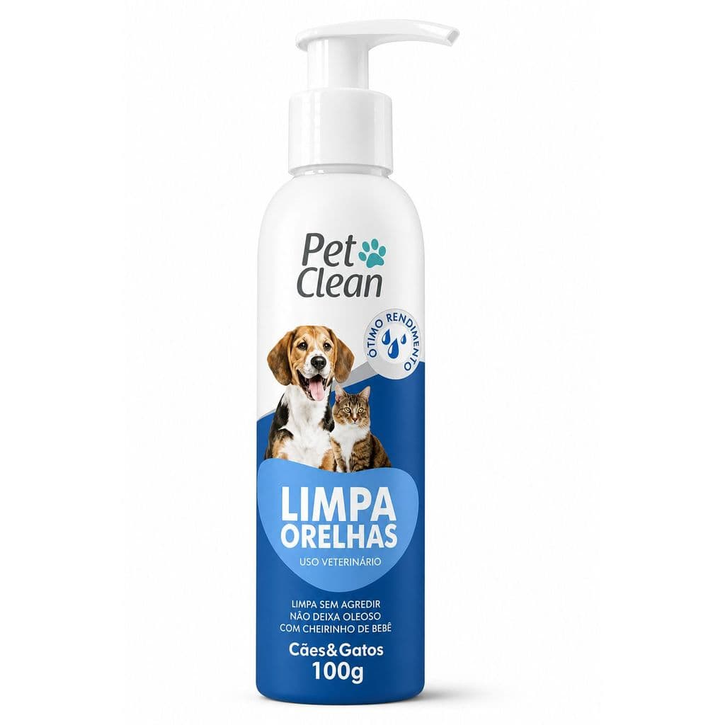 Limpa Orelhas Limpador De Ouvido Cães Gatos Pet Clean 100g
