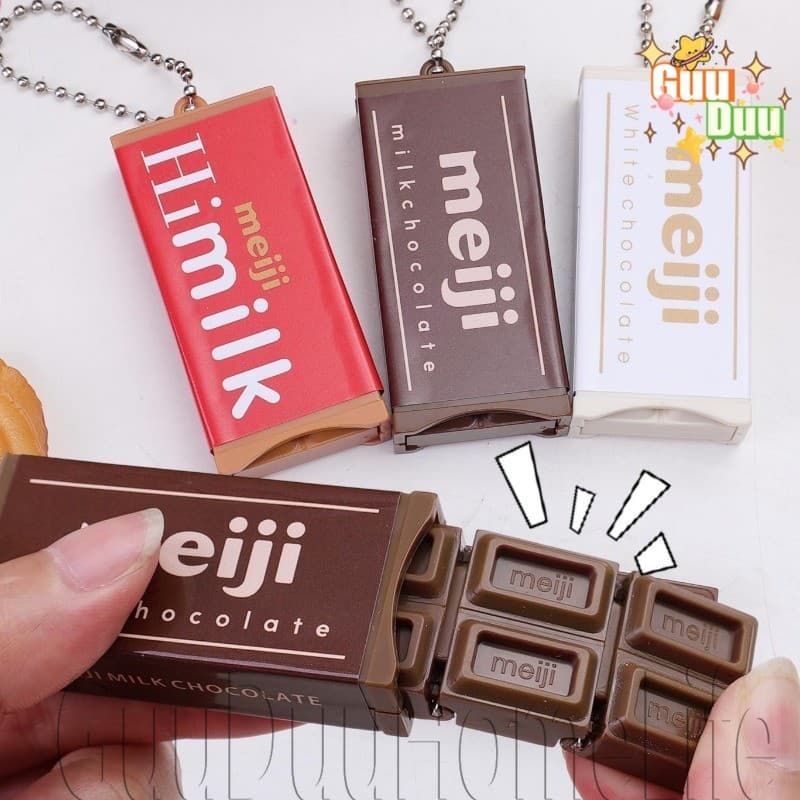 [GUUDUU] Chaveiro De Chocolate Realista-Pingente De-Acessório Portátil-Brinquedo De Descompressão-Ornamento De Mochila-S