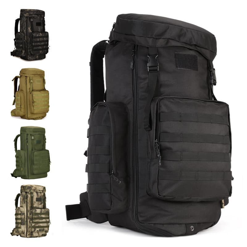 Caminhadas ao ar livre mochila tática 80L grande capacidade à prova dwaterproof água mochila multifuncional caminhadas s