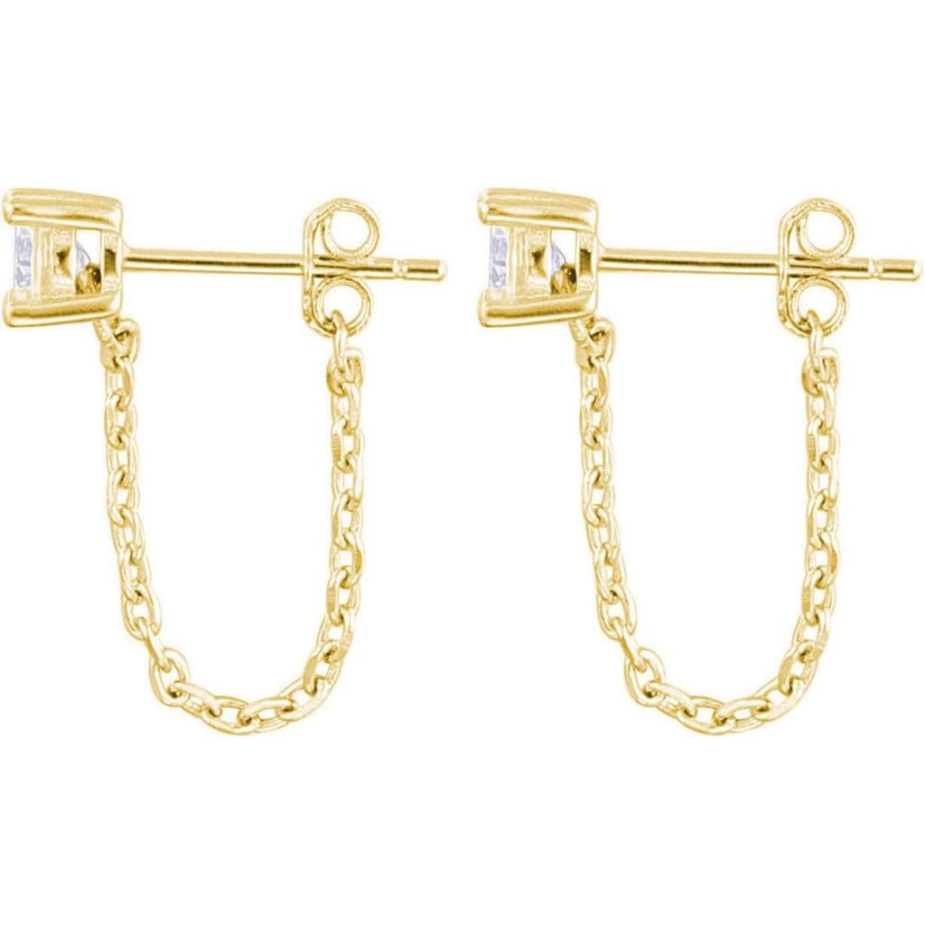 Brincos Pendentes de Prata Esterlina 925 com Zircônia Cúbica Reffeer para Mulheres e Adolescentes
