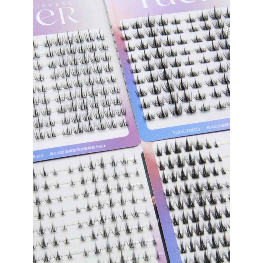 Yueer princesa puro selvagem cílios postiços simulação Natural cílios preguiçoso trilogia girassol cílios cômicos 9 file