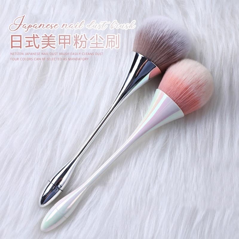 Estilo japonês cintura pequena Manicure escova de poeira cor mágica Aurora cor ferramenta de cor cabo longo Blush escova