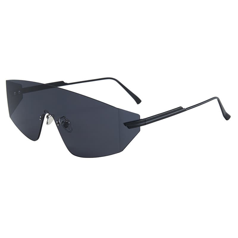 Óculos de Sol Estilo Europeu-Americano para Homens, Óculos de Sol Punk Sem Armação para Ciclismo ao Ar Livre, Óculos de