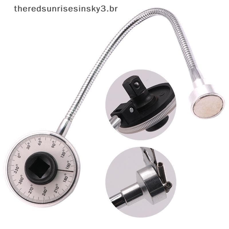 TSBR 360 Graus Torque Calibrado Em Medidor De Ângulo De Chave Ferramentas Manuais Ajustável Escala Regular .