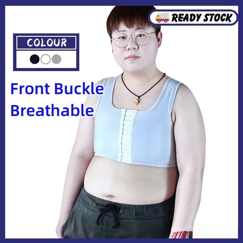 Bit Com Buckle 3 Camadas/Sem Bandagem/Top Curto/Mamário/Lesbiano/Trans/Tomboy/Plus Size * E *