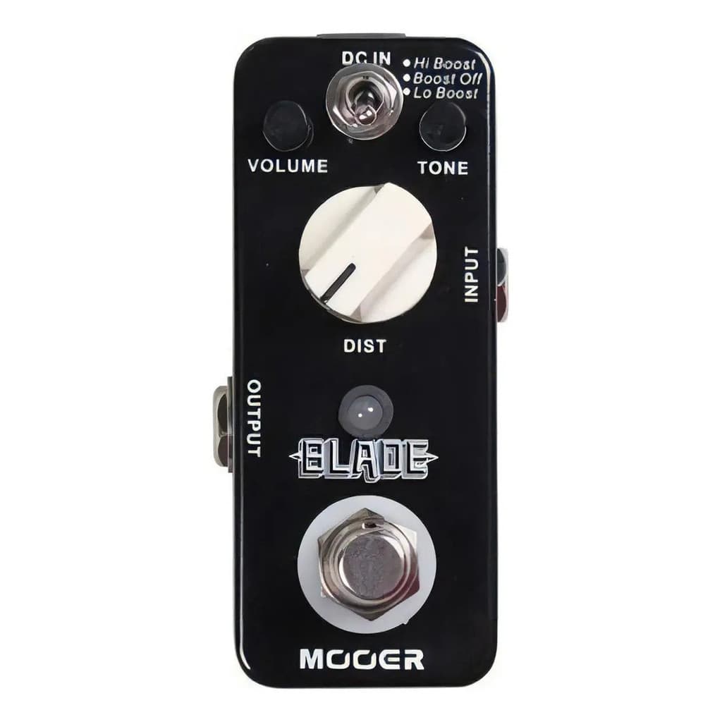 Pedal Distorção Mooer Blade Mbmd Overdrive Guitarra Preto 9v