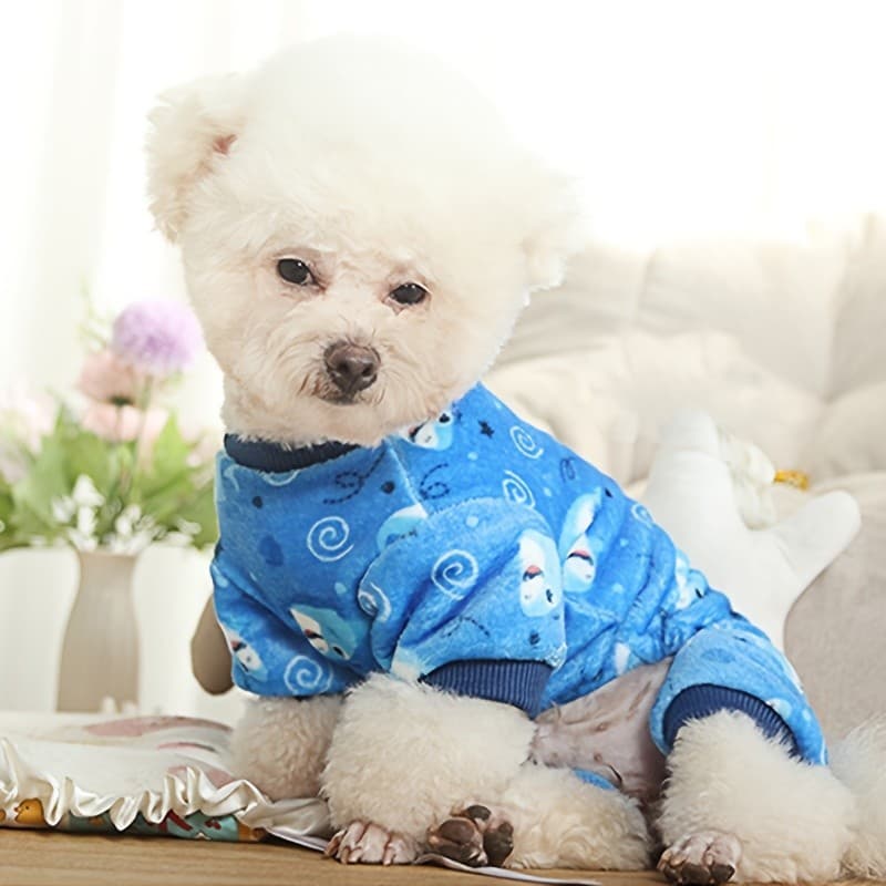 Roupa de Outono e Inverno para Cães, Macacão de Lã Grossa S4JB-&**-&&&