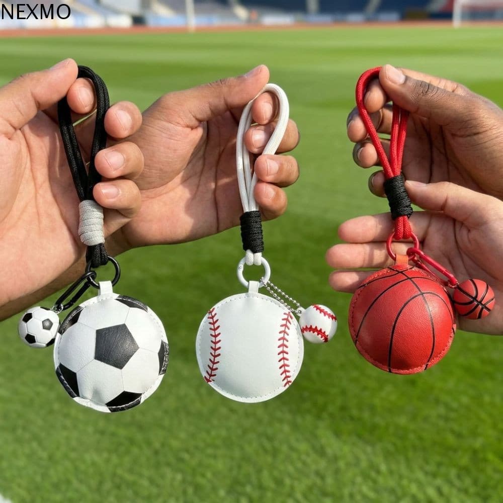 Chaveiro De Bola Esportiva NEXMO , Couro De Futebol PU De Desenho Animado , Resistente Ao Desgaste