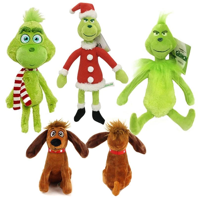 Brinquedos De Pelúcia Cão De Grincho Grinch Max Peluche Animal Dos Desenhos Animados Boneca Macia Para As Crianças