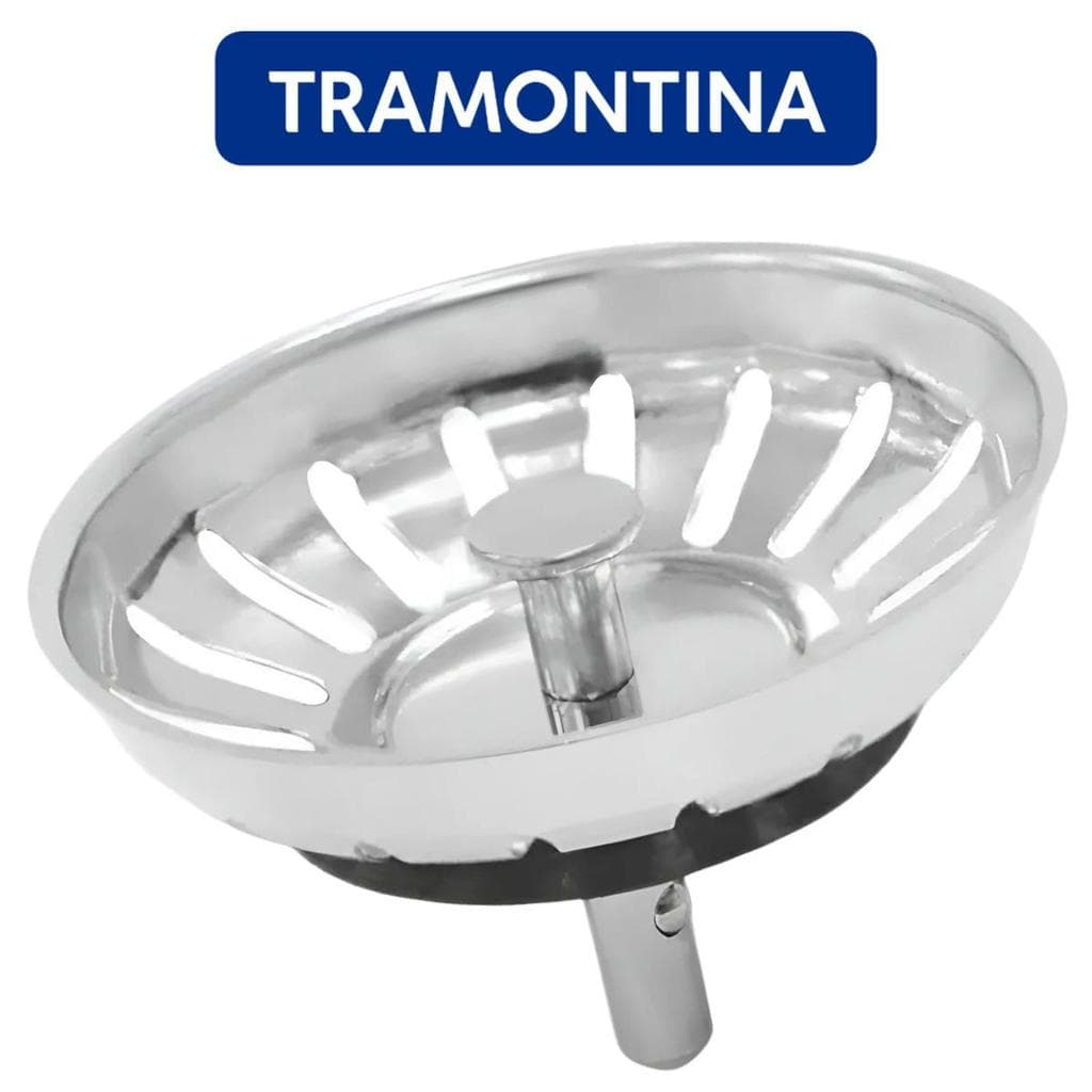 Cesto Inox Peneira Tampa Veda Válvula Tramontina 4 1/2 Luxo