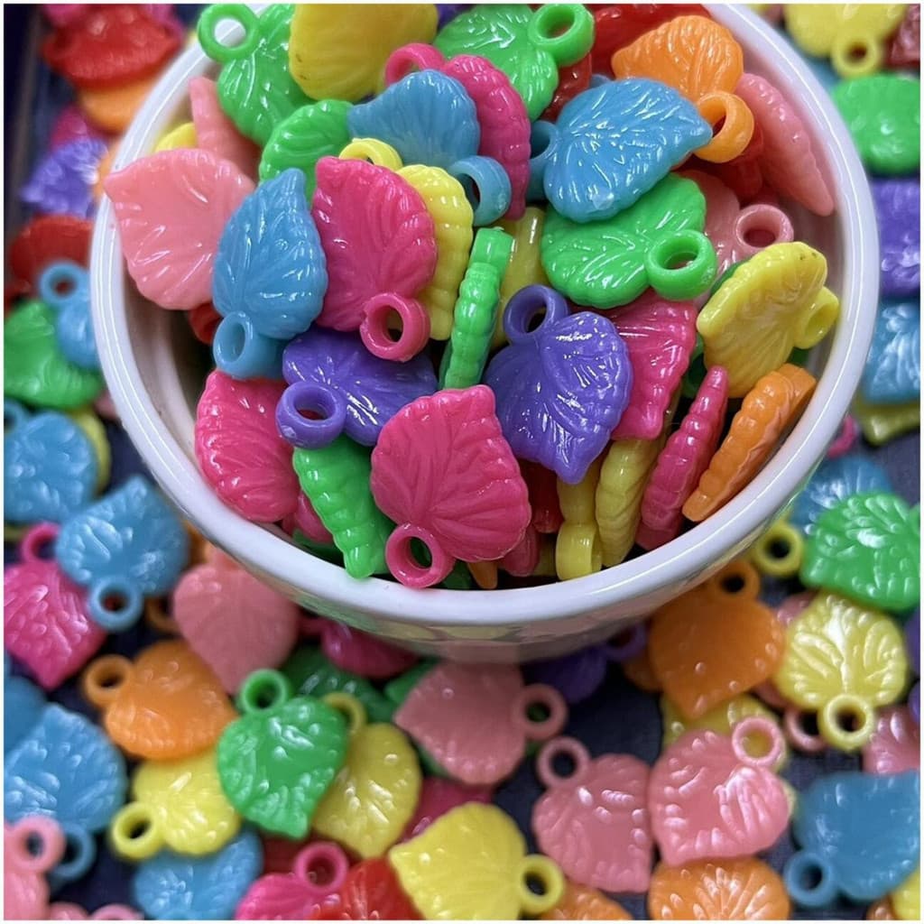 110 Pçs Pingente-miçangas  Para Criança Folhas 50g C2-8-6