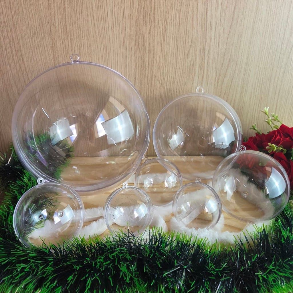 Bola Acrílica Cristal Transparente Esfera – Diversos Tamanhos para Sua Criatividade!