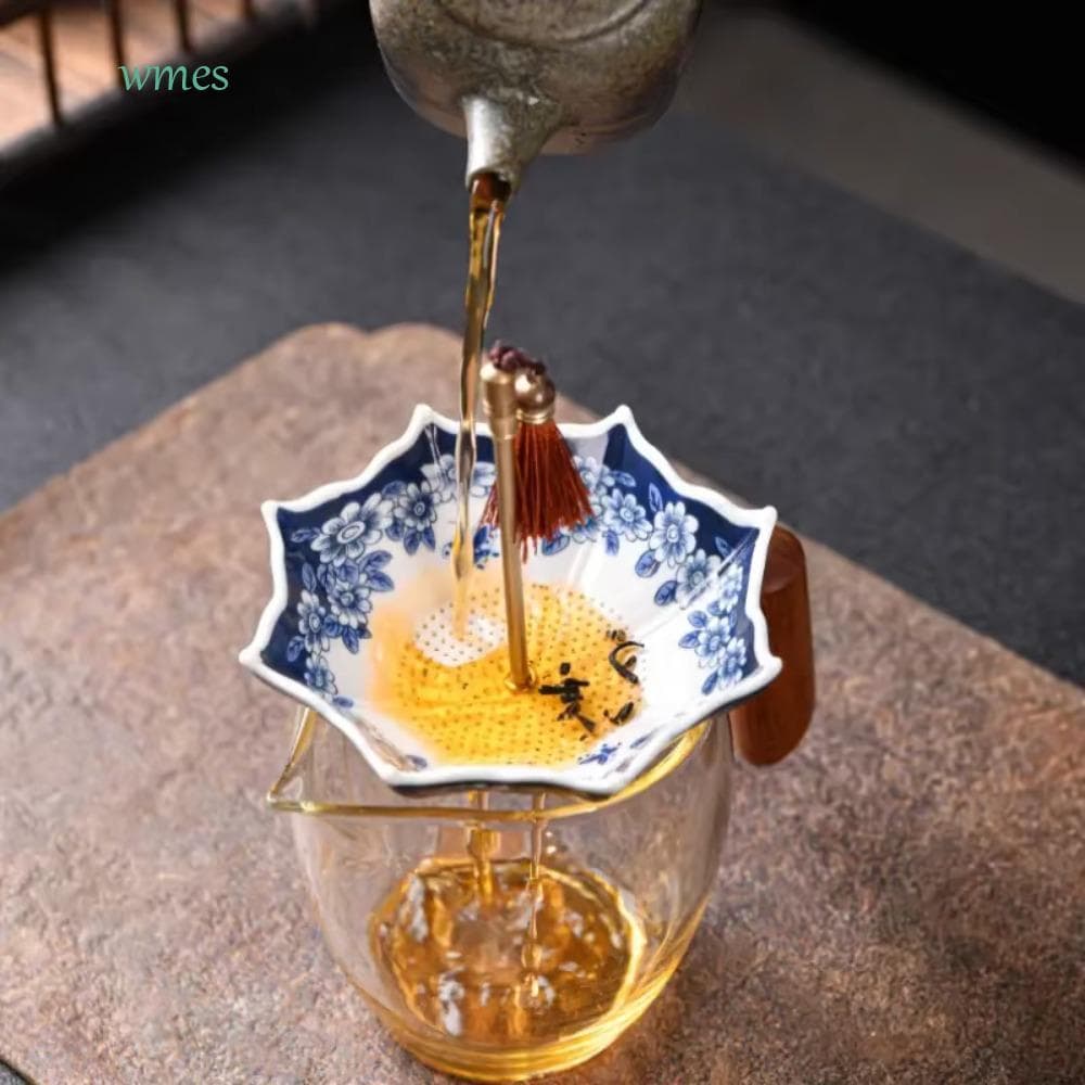Coador De Chá Guarda-Chuva WMES1 , Infusor Tradicional Com Padrão De Porcelana Branca Azul , Estilo Chinês