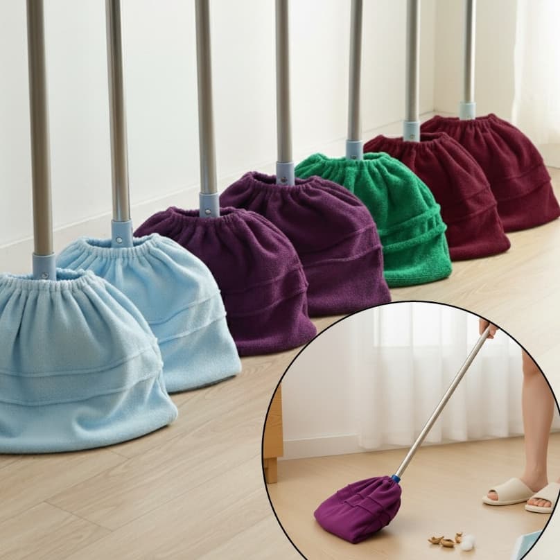 Paninhos De Capas  2 pç Para Rodo E Vassoura Reutilizáveis Em Microfibra Lavável Ótimo Para Utilizar Na Faxina