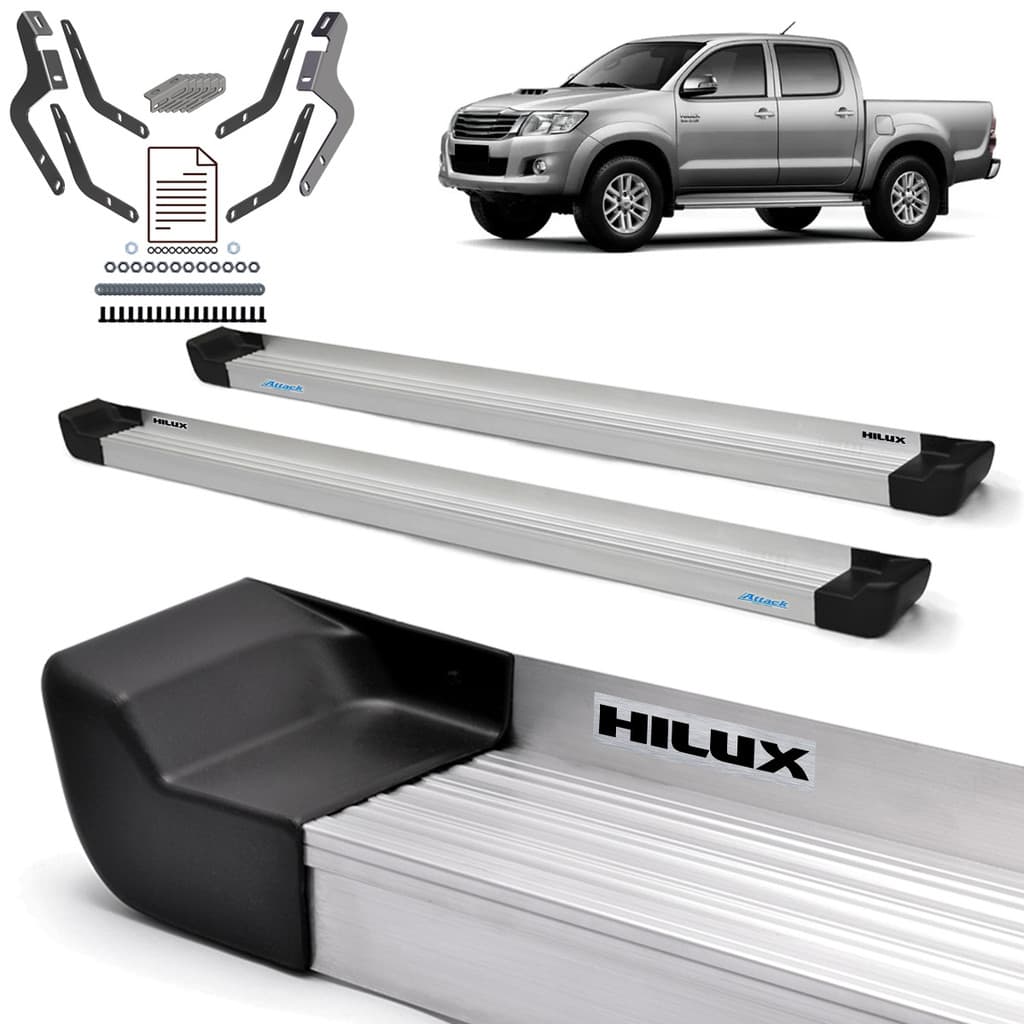 Estribo Prime Hilux 2005/2015 Cabine Dupla Natural