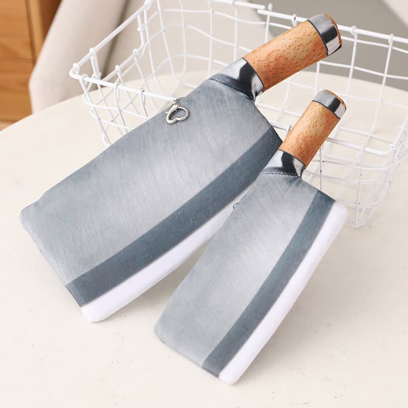 Novidade Criativa Faca De Cozinha Brinquedo De Pelúcia , Boneca Engraçada , Mini Bolsa Crossbody De Moedas , Presente Ex