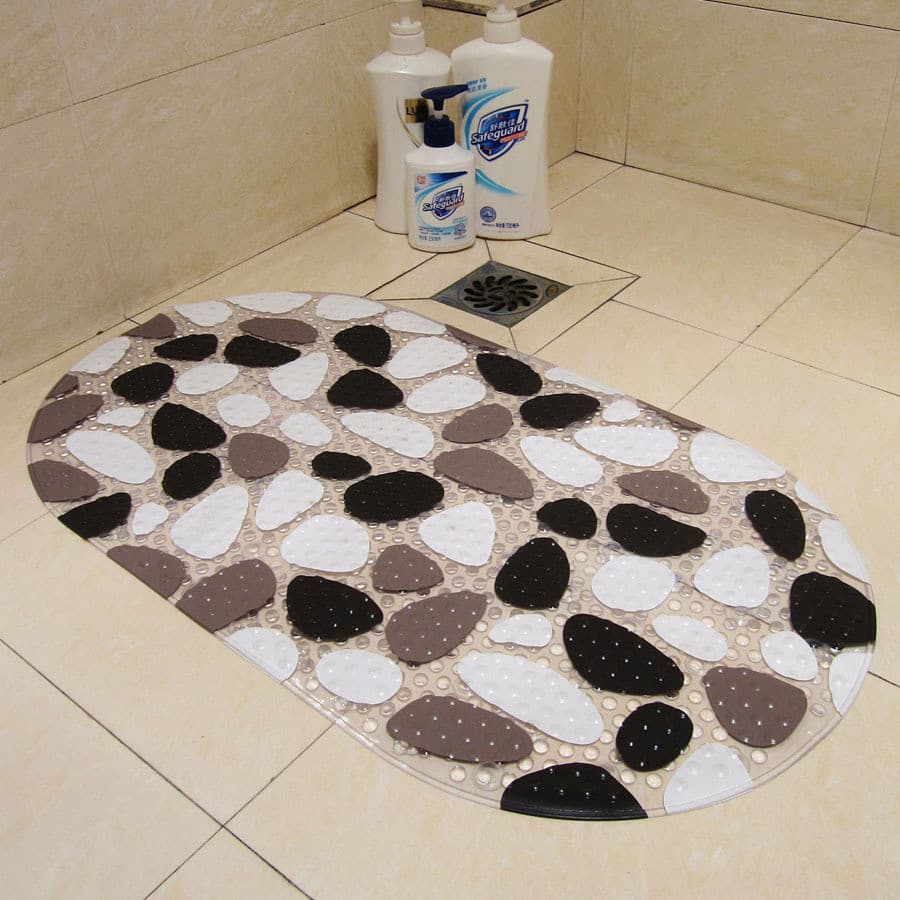 Pebble banheiro absorvente antiderrapante tapete de porta do banheiro tapete de pé toalete varanda absorvente anti-desli