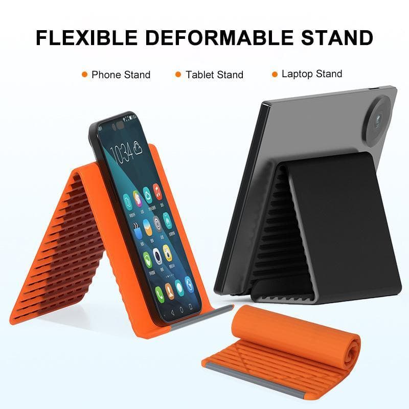 Suporte Flexível Para Telefone , Dobrável Tablet/Laptop De Mesa De Silicone Universal Ajustável Portátil Viagens , Escri