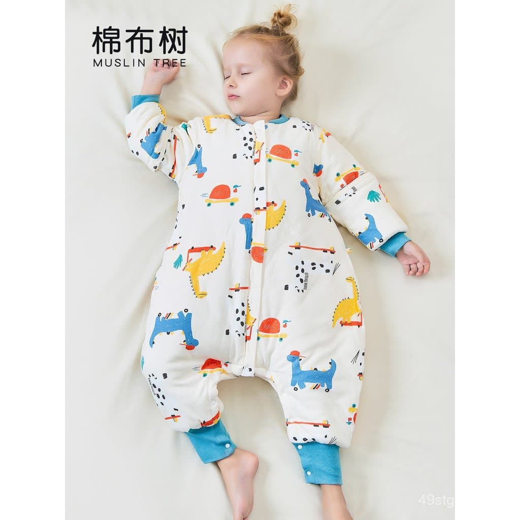 Saco de Dormir para Bebê Cotton Tree para Outono e Inverno, Saco de Dormir para Recém-Nascidos em Algodão Puro Espesso c