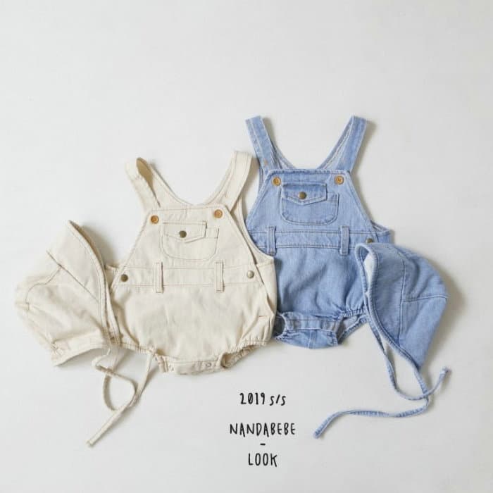 Coreano coreano bebê Denim macacão meninos meninas bebê moda bonito triângulo bebê macacão verão