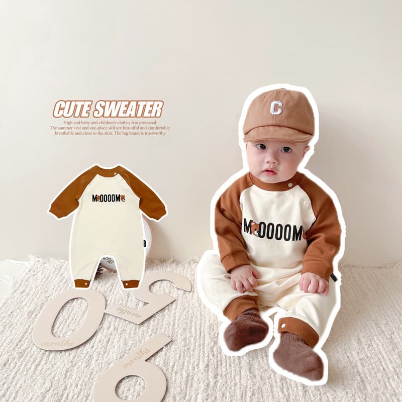 Ins estilo urso bebê Raglan manga comprida dos desenhos animados macacão bebê primavera outono Outing macacão recém-nasc